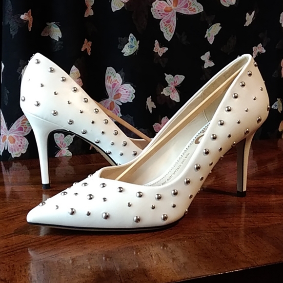 Circus by Sam Edelman White Studded Heels - Picture 3 of 8